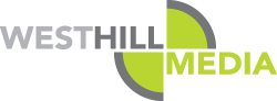 The West Hill Media logo in green and grey